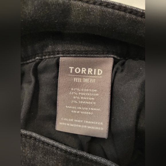 Torrid Feel the Fit Super Soft Jegging Black 20 Tall Jeans Pants High Waisted - Picture 10 of 11
